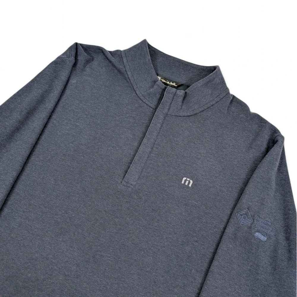 Travis Mathew Cloud 2.0 Quarter Zip Pullover Mens 3XL Navy‎ Blue Frito Lay Logo